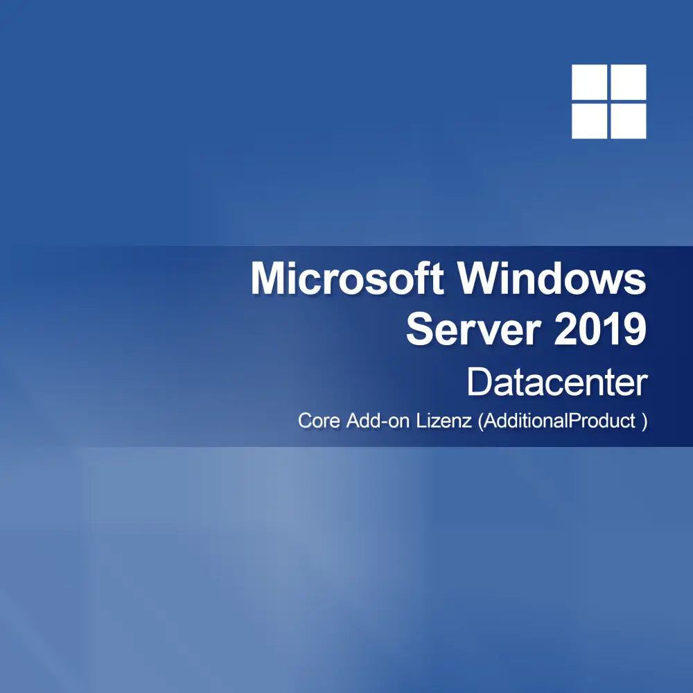 Licencia adicional Microsoft Windows Server 2019 Datacenter - Core Add-on (AdditionalProduct)